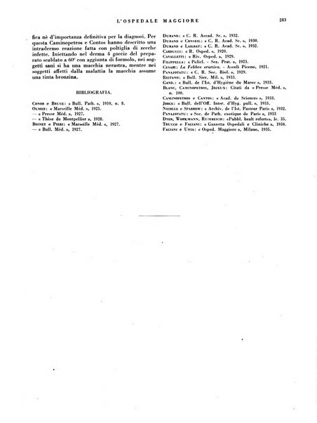 L'Ospedale Maggiore rivista scientifico-pratica dell'Ospedale Maggiore di Milano ed Istituti sanitari annessi
