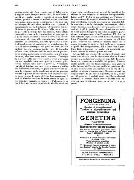 L'Ospedale Maggiore rivista scientifico-pratica dell'Ospedale Maggiore di Milano ed Istituti sanitari annessi