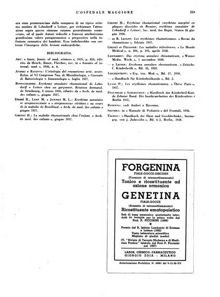 L'Ospedale Maggiore rivista scientifico-pratica dell'Ospedale Maggiore di Milano ed Istituti sanitari annessi