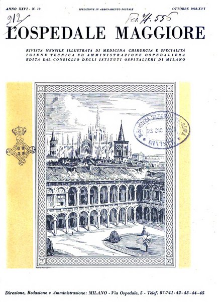 L'Ospedale Maggiore rivista scientifico-pratica dell'Ospedale Maggiore di Milano ed Istituti sanitari annessi