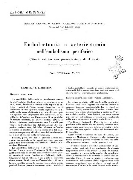 L'Ospedale Maggiore rivista scientifico-pratica dell'Ospedale Maggiore di Milano ed Istituti sanitari annessi