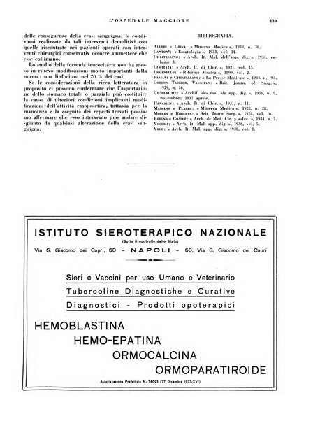 L'Ospedale Maggiore rivista scientifico-pratica dell'Ospedale Maggiore di Milano ed Istituti sanitari annessi