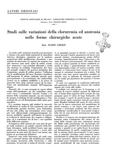 L'Ospedale Maggiore rivista scientifico-pratica dell'Ospedale Maggiore di Milano ed Istituti sanitari annessi