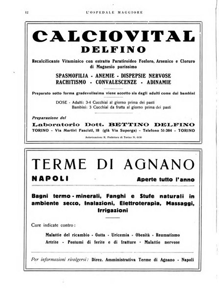 L'Ospedale Maggiore rivista scientifico-pratica dell'Ospedale Maggiore di Milano ed Istituti sanitari annessi