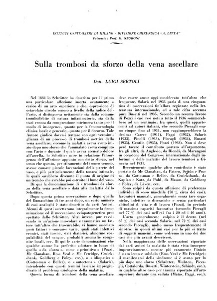 L'Ospedale Maggiore rivista scientifico-pratica dell'Ospedale Maggiore di Milano ed Istituti sanitari annessi