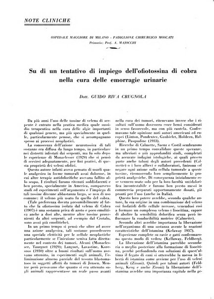 L'Ospedale Maggiore rivista scientifico-pratica dell'Ospedale Maggiore di Milano ed Istituti sanitari annessi