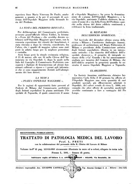 L'Ospedale Maggiore rivista scientifico-pratica dell'Ospedale Maggiore di Milano ed Istituti sanitari annessi