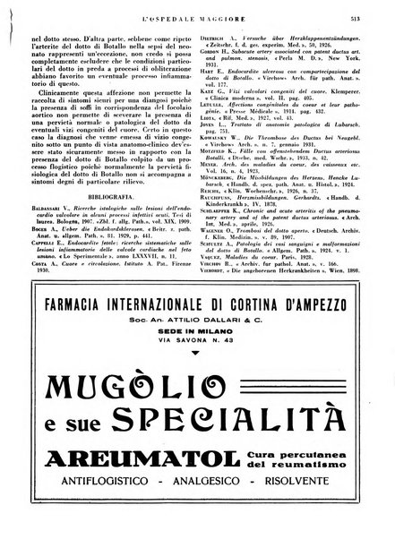 L'Ospedale Maggiore rivista scientifico-pratica dell'Ospedale Maggiore di Milano ed Istituti sanitari annessi