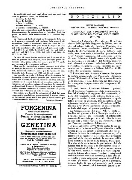 L'Ospedale Maggiore rivista scientifico-pratica dell'Ospedale Maggiore di Milano ed Istituti sanitari annessi