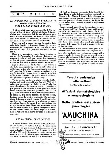 L'Ospedale Maggiore rivista scientifico-pratica dell'Ospedale Maggiore di Milano ed Istituti sanitari annessi