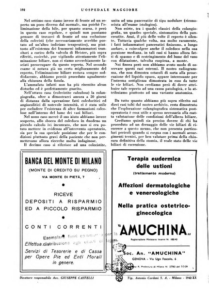 L'Ospedale Maggiore rivista scientifico-pratica dell'Ospedale Maggiore di Milano ed Istituti sanitari annessi