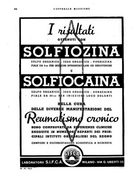L'Ospedale Maggiore rivista scientifico-pratica dell'Ospedale Maggiore di Milano ed Istituti sanitari annessi