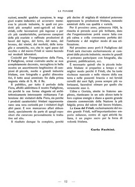 La panarie rivista friulana d'arte e di cultura