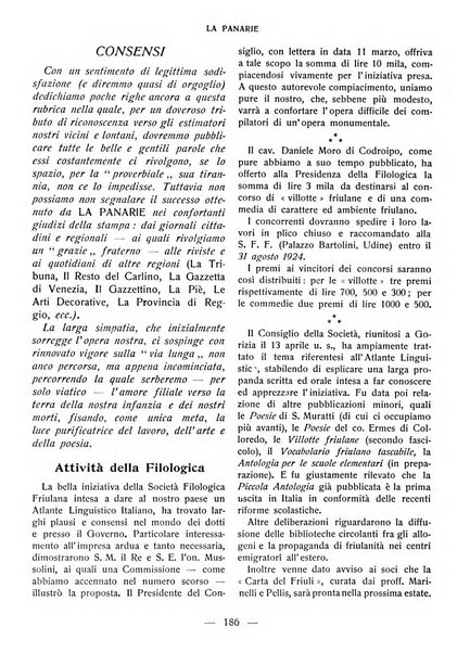 La panarie rivista friulana d'arte e di cultura