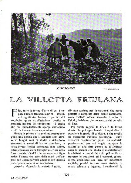 La panarie rivista friulana d'arte e di cultura