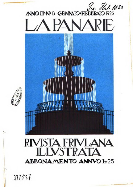 La panarie rivista friulana d'arte e di cultura