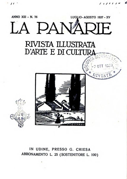 La panarie rivista friulana d'arte e di cultura