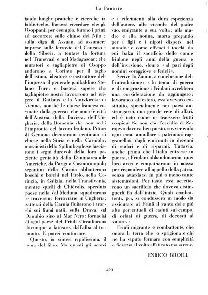 La panarie rivista friulana d'arte e di cultura