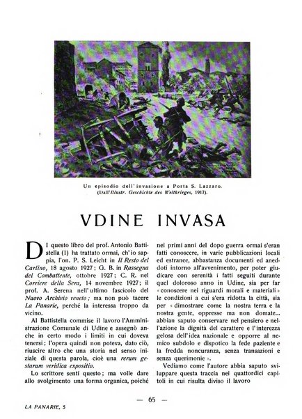 La panarie rivista friulana d'arte e di cultura