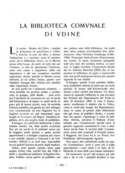 La panarie rivista friulana d'arte e di cultura