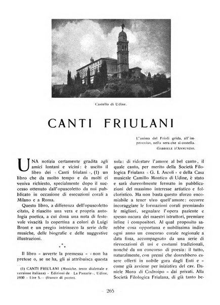 La panarie rivista friulana d'arte e di cultura