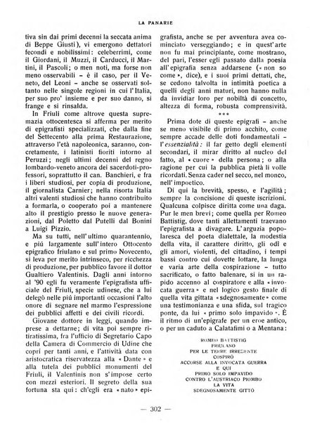 La panarie rivista friulana d'arte e di cultura