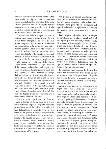 Pathologica rivista quindicinale