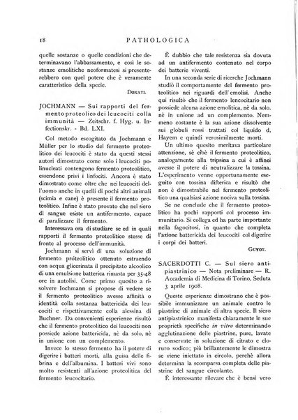 Pathologica rivista quindicinale