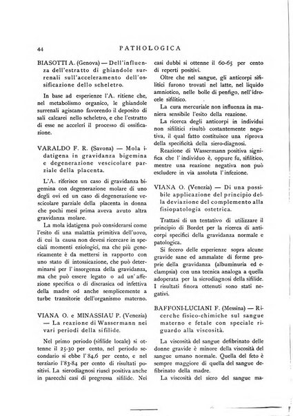 Pathologica rivista quindicinale