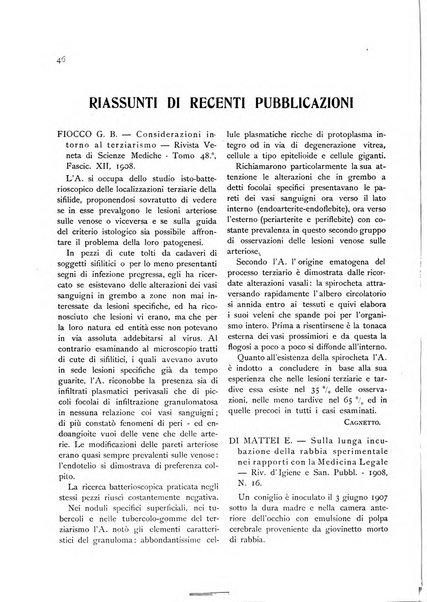 Pathologica rivista quindicinale