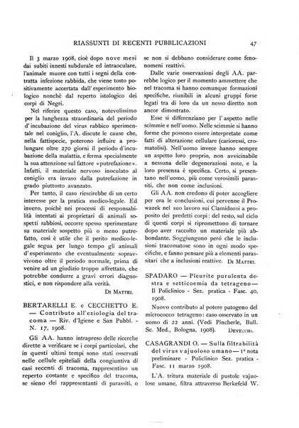 Pathologica rivista quindicinale