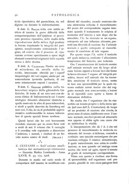 Pathologica rivista quindicinale