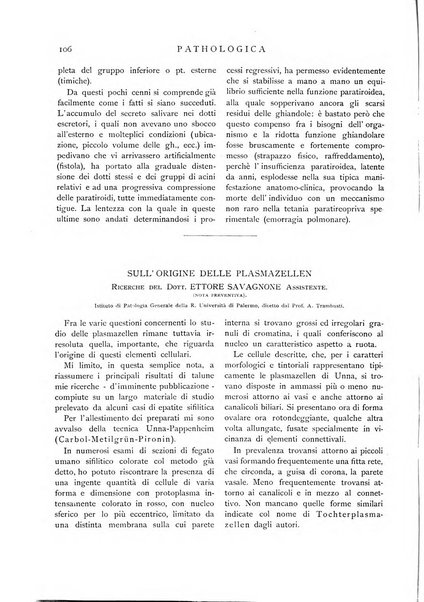 Pathologica rivista quindicinale