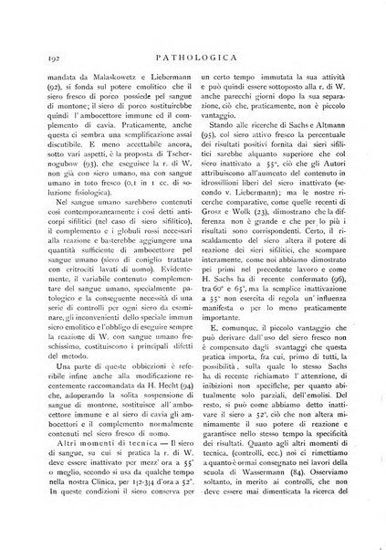 Pathologica rivista quindicinale