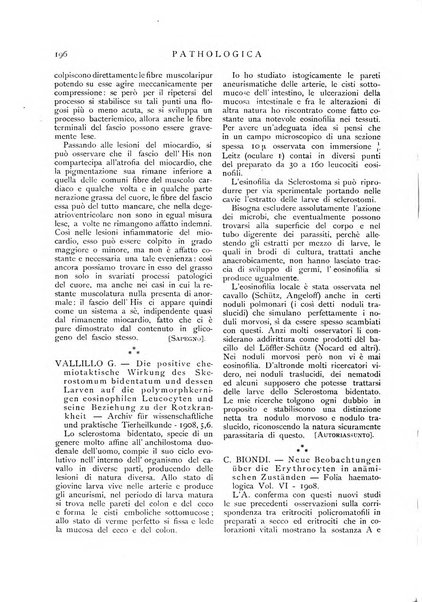 Pathologica rivista quindicinale