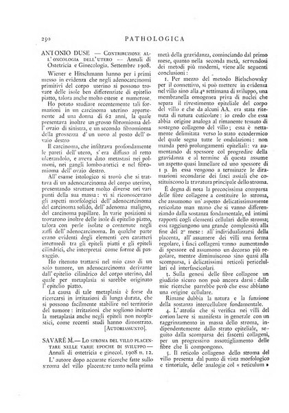 Pathologica rivista quindicinale