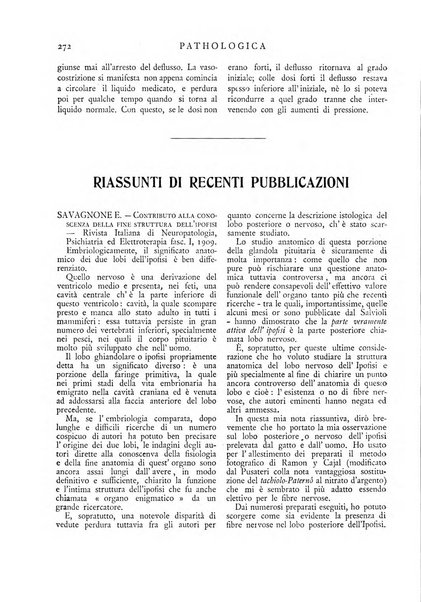 Pathologica rivista quindicinale