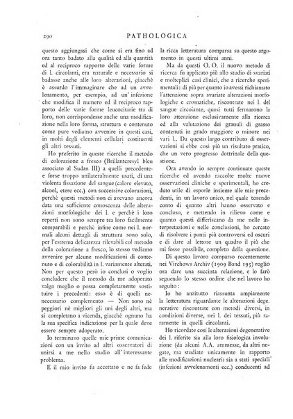 Pathologica rivista quindicinale