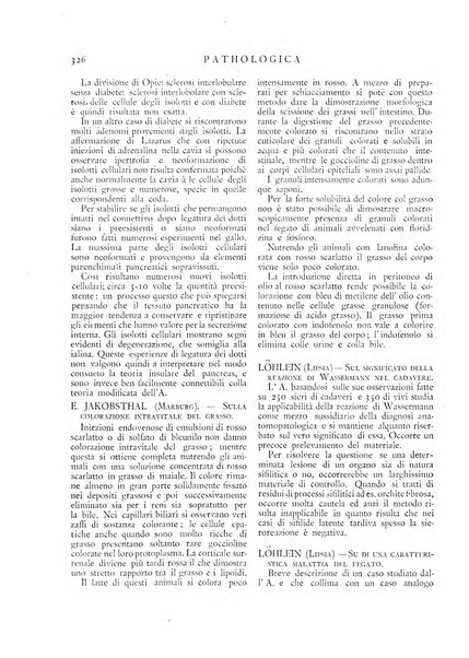 Pathologica rivista quindicinale