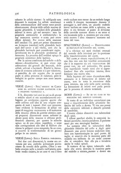 Pathologica rivista quindicinale