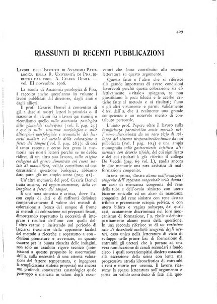 Pathologica rivista quindicinale