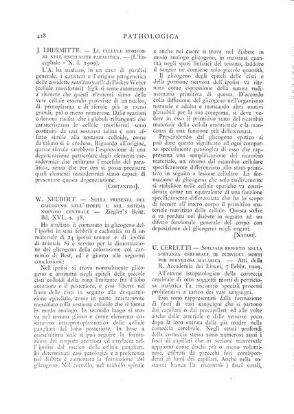 Pathologica rivista quindicinale