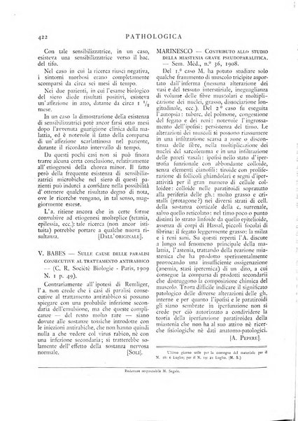 Pathologica rivista quindicinale