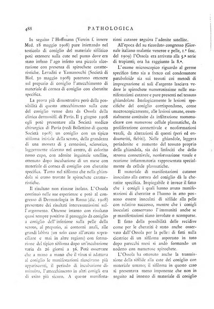 Pathologica rivista quindicinale