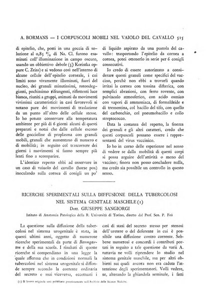 Pathologica rivista quindicinale