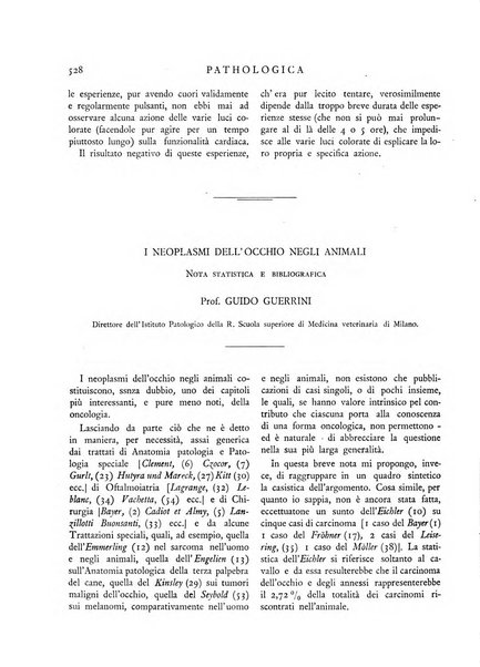 Pathologica rivista quindicinale