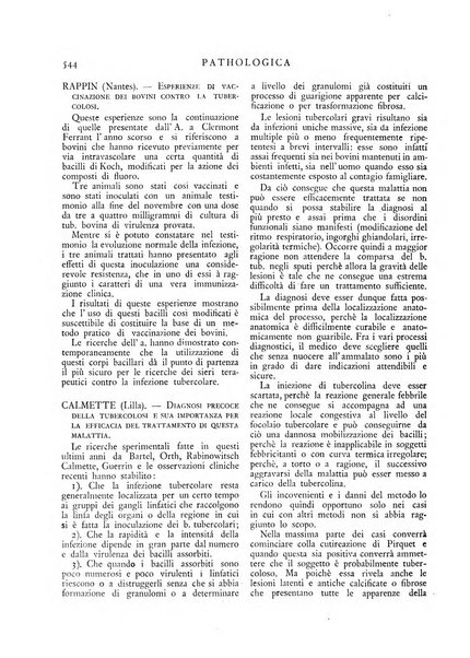 Pathologica rivista quindicinale