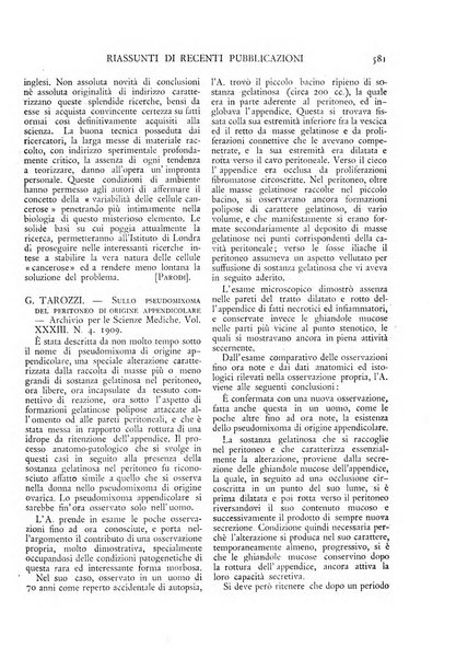 Pathologica rivista quindicinale