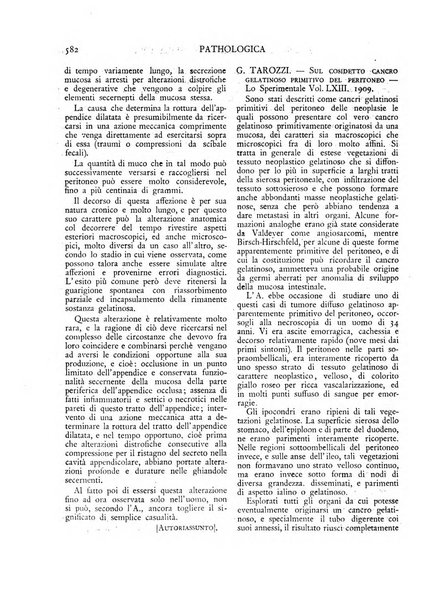 Pathologica rivista quindicinale