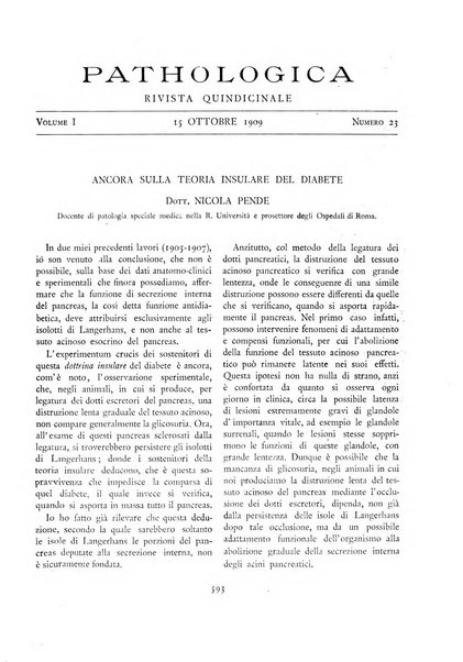 Pathologica rivista quindicinale